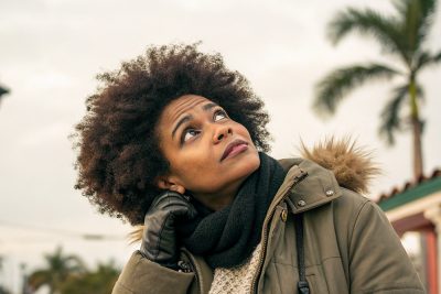 Pelo rizado en invierno